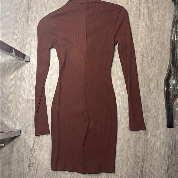 Fashion Nova Brooklyn snatches mini dress chest nut size L - Picture 4 of 4